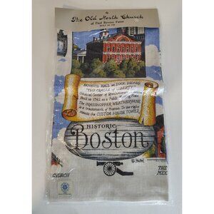 NOS Kay Dee Linen The Old North Church Historic Boston Landmarks Paul Revere